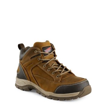 Red Wing TruHiker 5-inch Safety Toe Mens Work Boots Brown - Style 6692